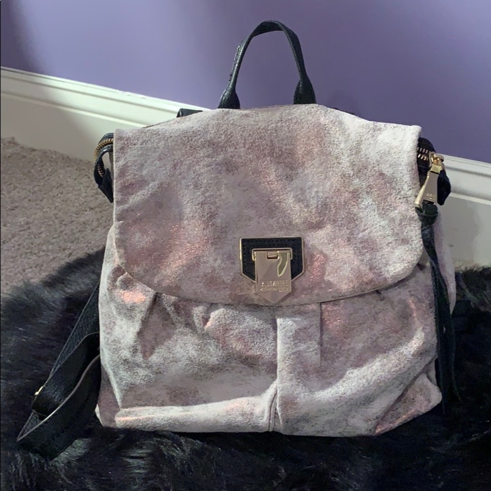 Aimee Kestenberg metallic leather backpack